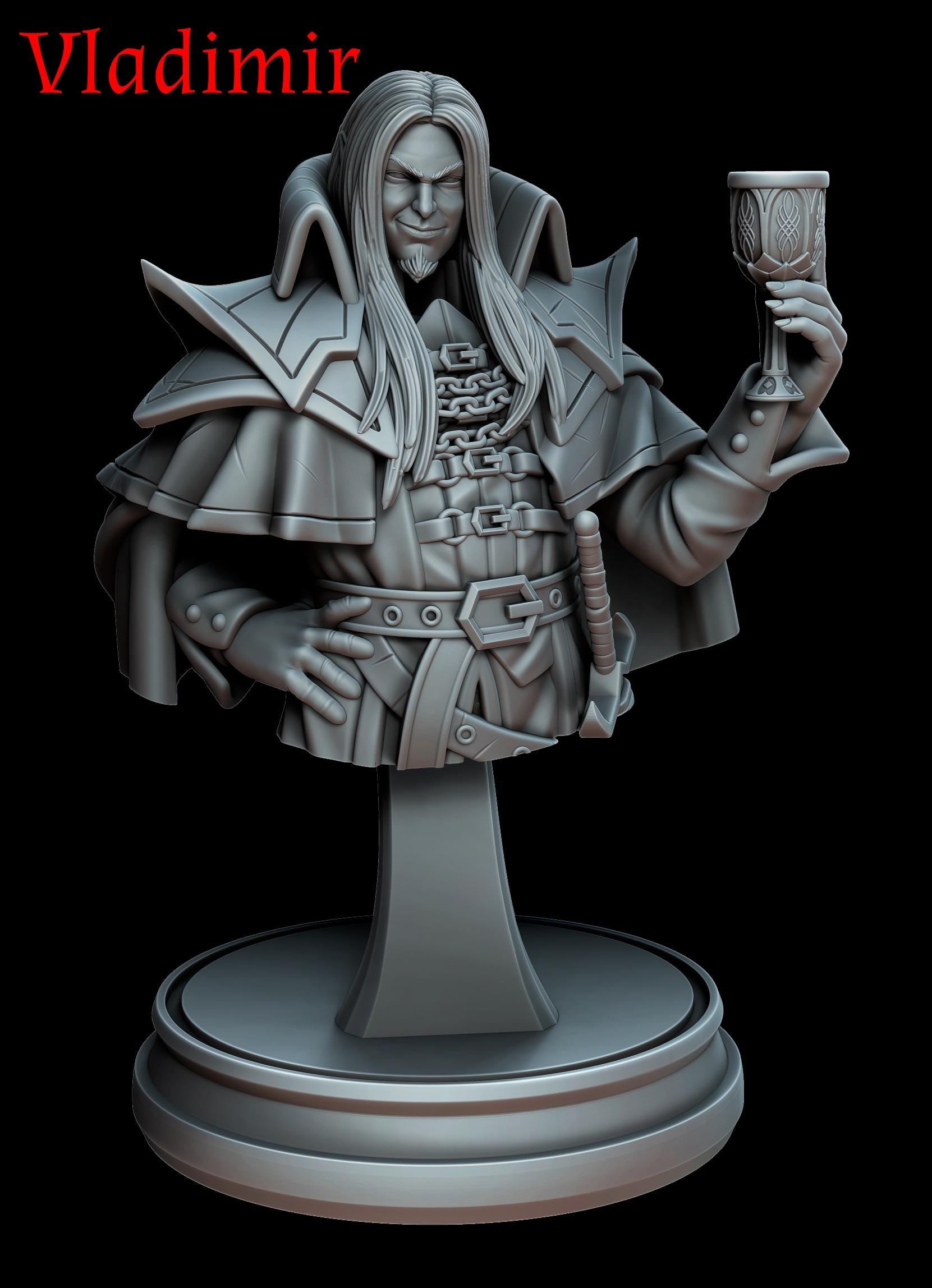 Blood Dawn: Vampires Busts| 3D Printed Collectible Vampire Hunter Busts | by Ounce Art