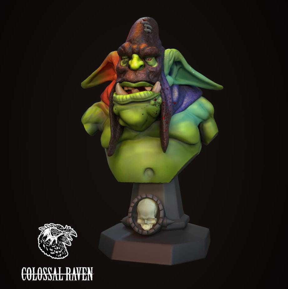 Colossal Raven 1 Busts | 3D Printed Collectible Miniature Busts | by Colossal Raven