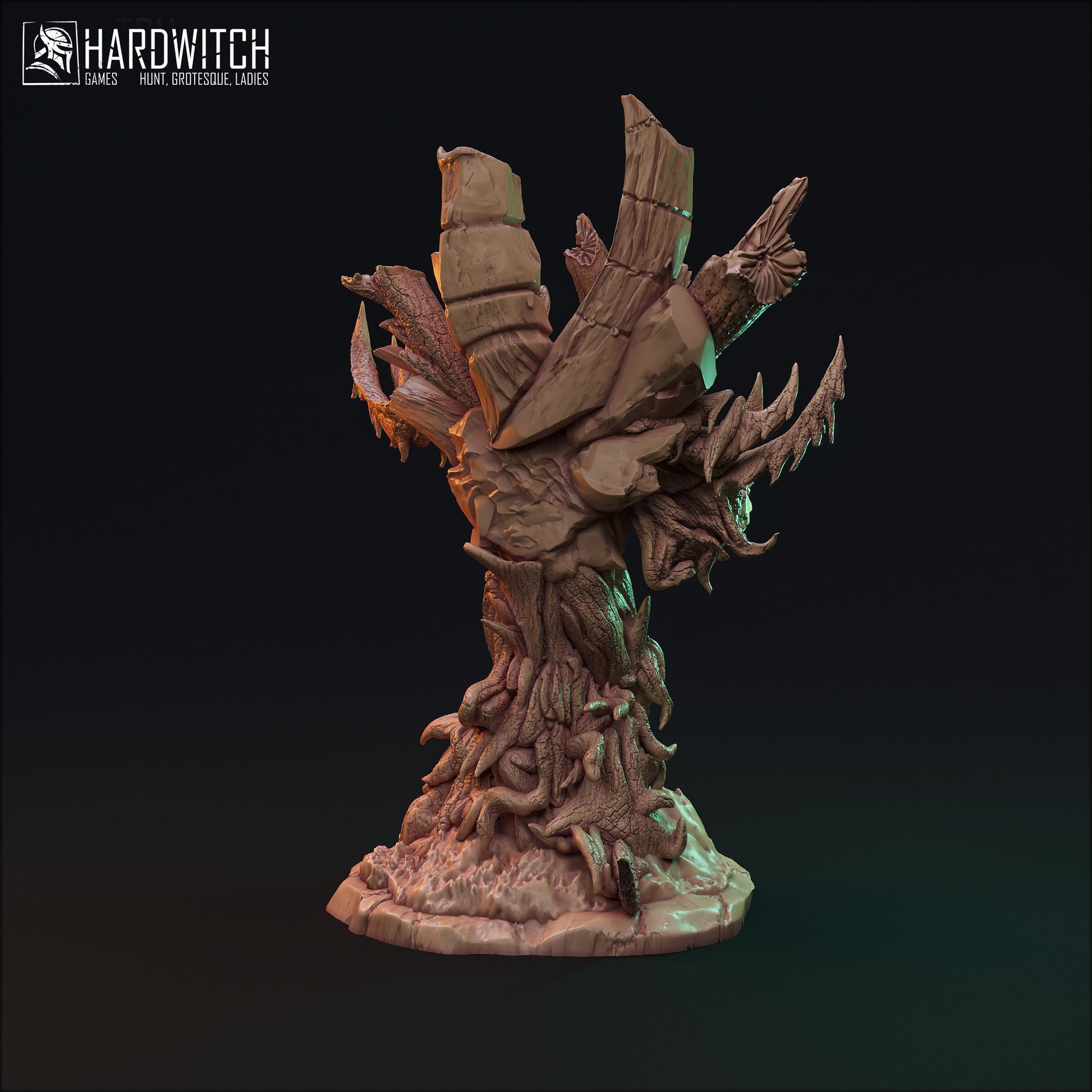 Muarmada Bust | DnD Fantasy Treent Nature Elemental collectible Miniature | 32mm / 75mm | by HardWitch Games