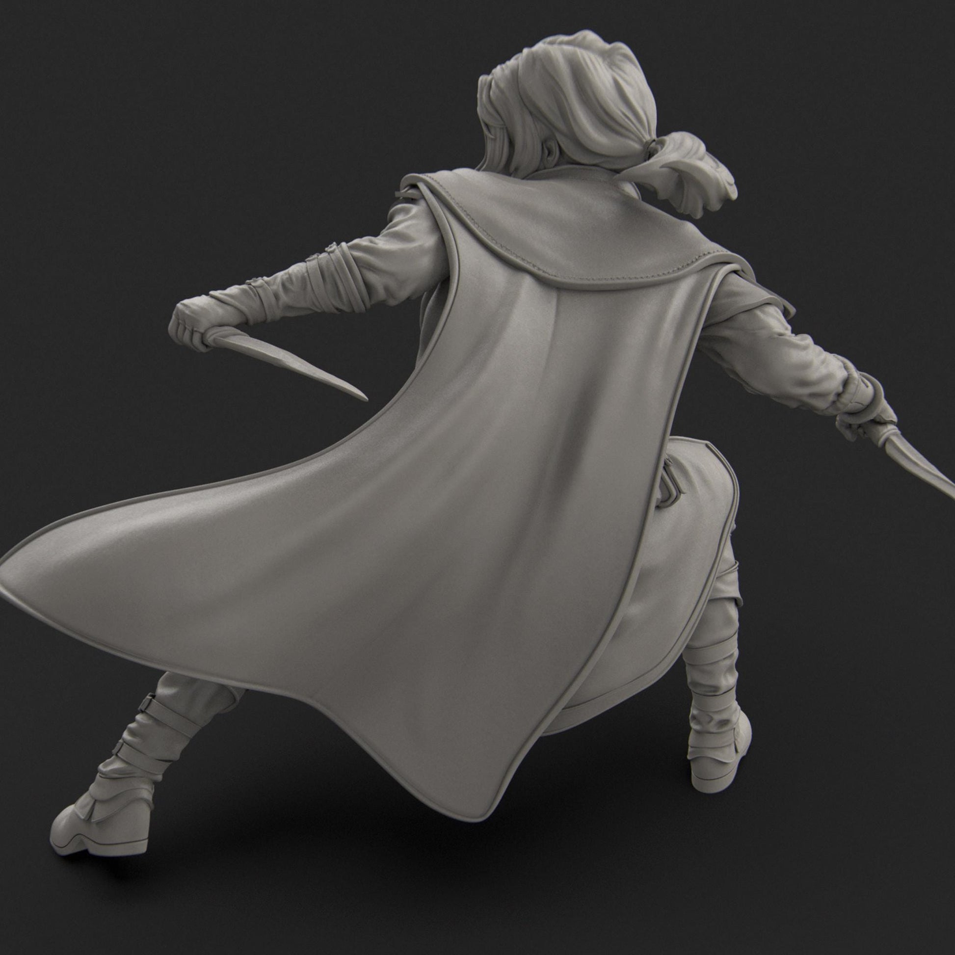 Halfling Rogue | DnD Collectible Tabletop Statue | 35mm / 75mm | by Nerikson