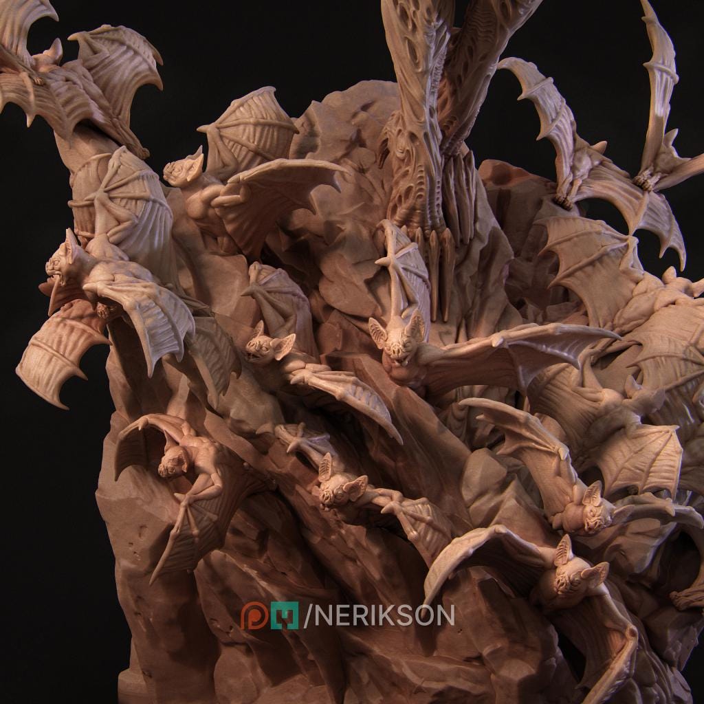 Rylana the Succubus | Female Fantasy Demoness Collectible Miniature Statue | 75mm / 140mm | by Nerikson