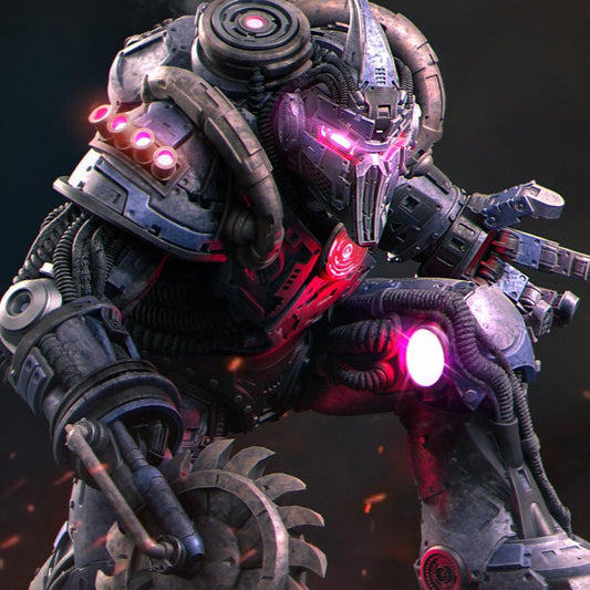 Neo-Nixxi Robot | Cyberpunk Automaton Mecha Collectible Miniature Statue | 75mm / 140mm | by Nerikson