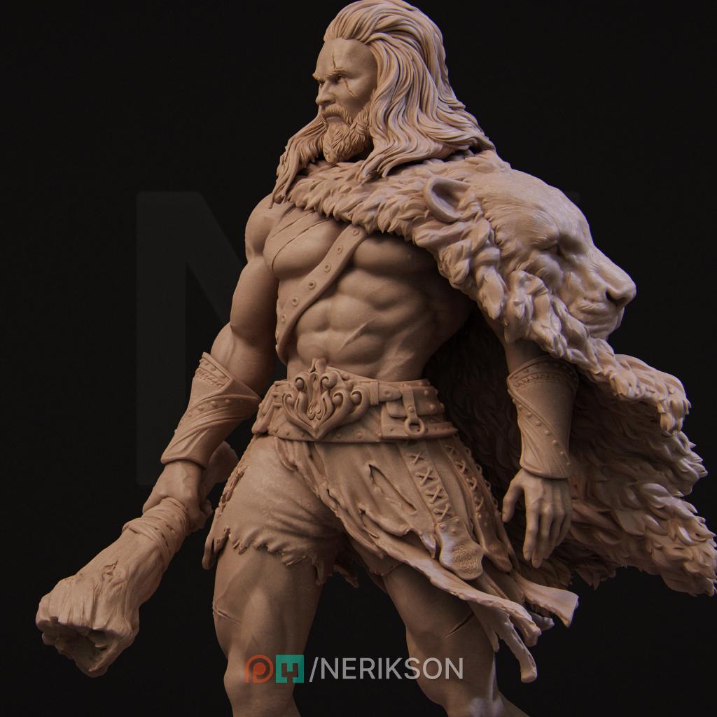 Heracles | Greek & Roman Myth Hercules Warrior Collectible Miniature Statue | 75mm / 140mm | by Nerikson