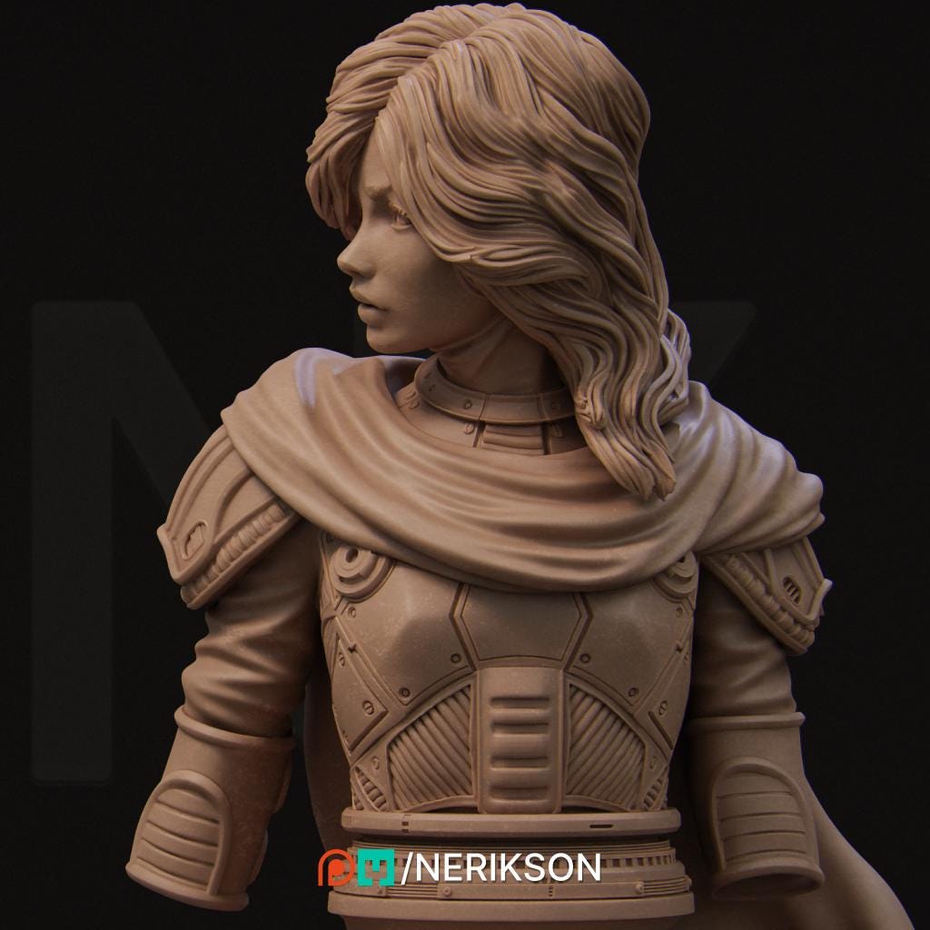 Alyara Bust | Collectible Sci-fi Bust Statue Miniature | by Nerikson