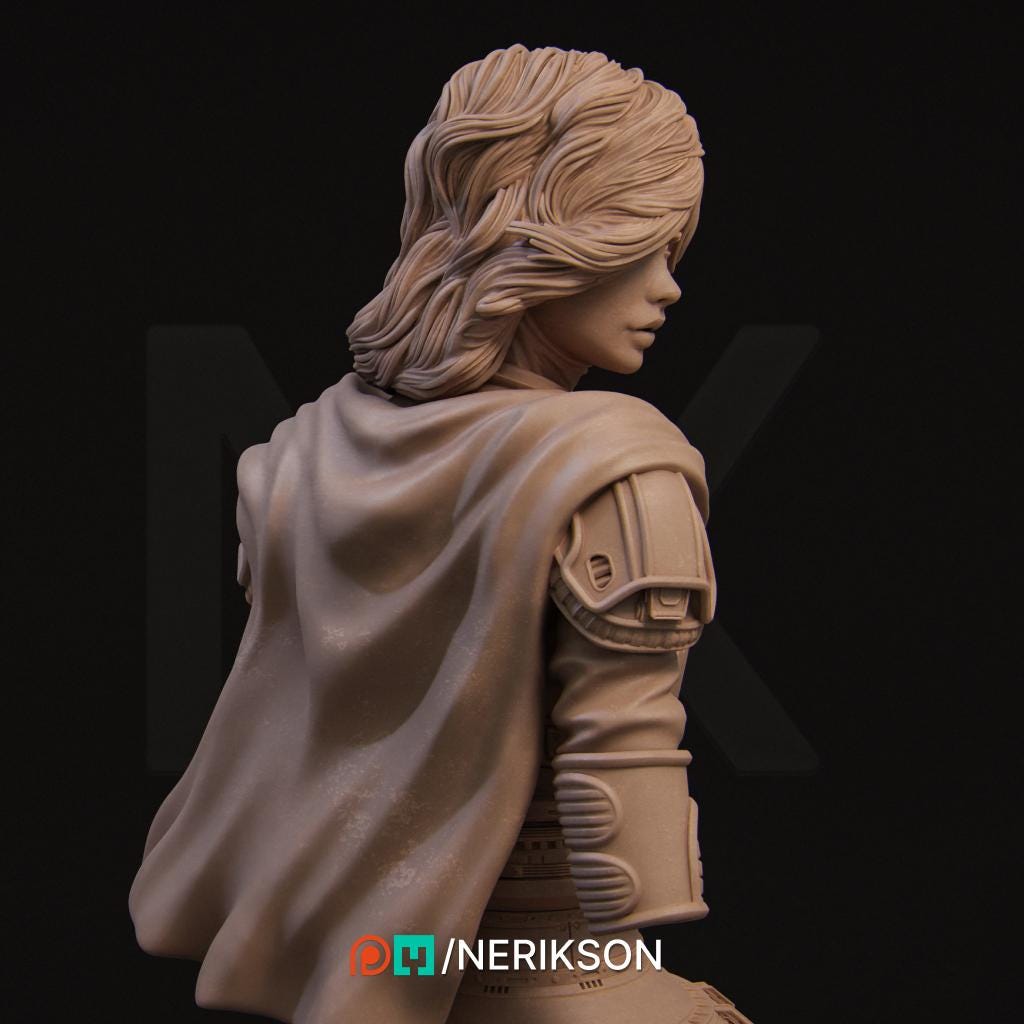 Alyara Bust | Collectible Sci-fi Bust Statue Miniature | by Nerikson