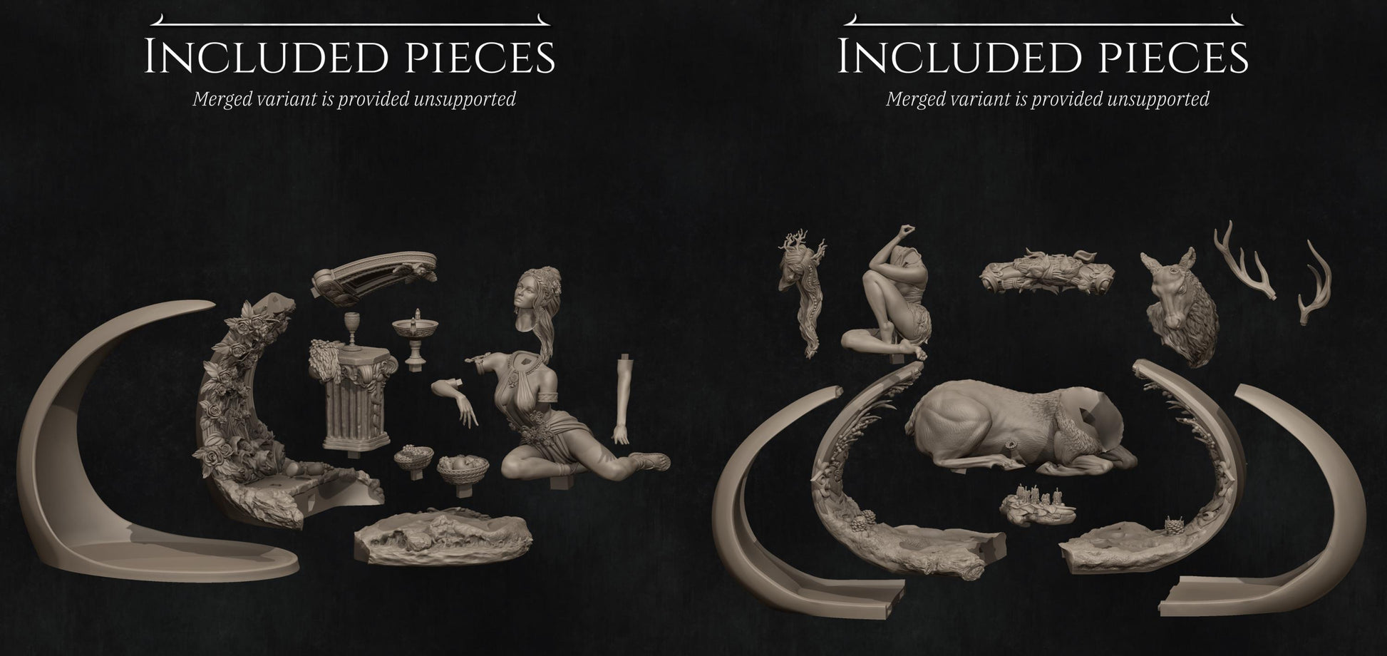 The Four Seasons Collection | 3D Printed Collectible Statues | by Nerikson