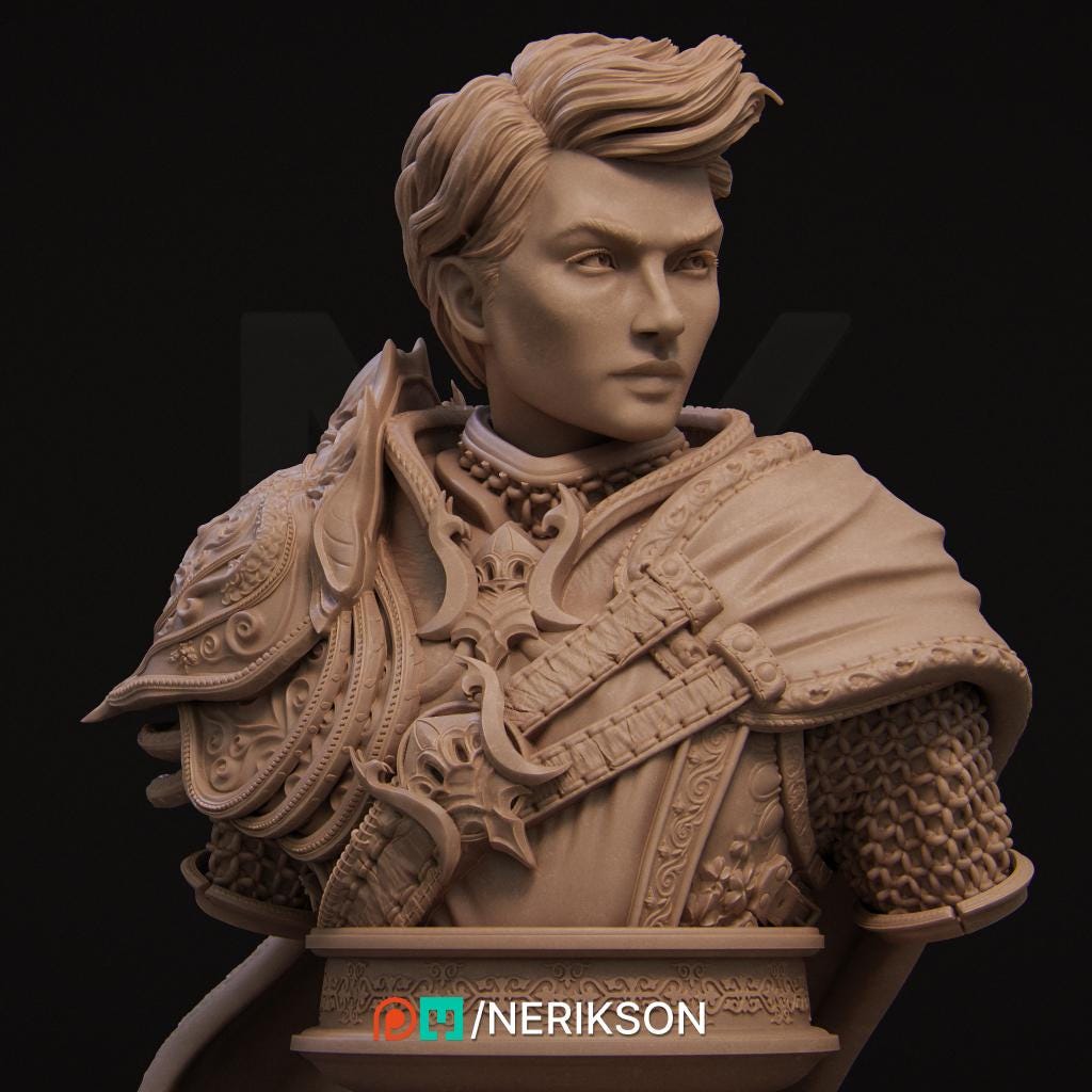 Aaron Bust | Collectible Fantasy Bust Statue Miniature | by Nerikson