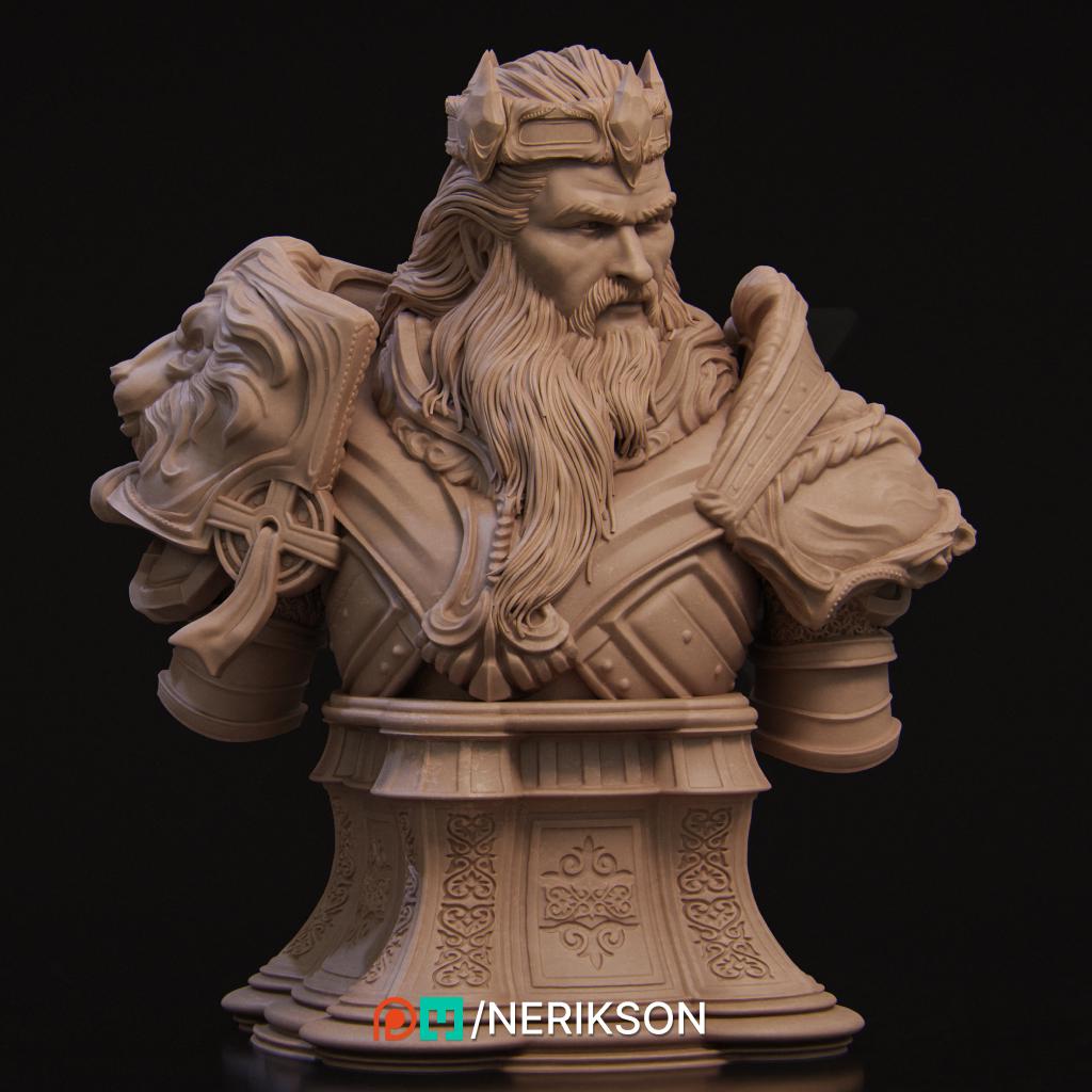 Itrek Bust | Collectible Fantasy Bust Statue Miniature | by Nerikson