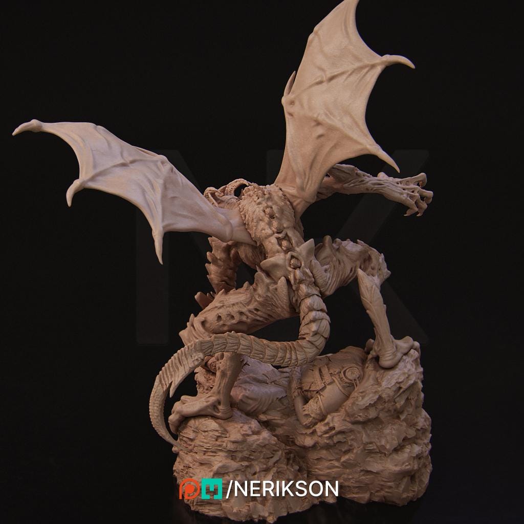 Steve the Demon Imp | Fantasy Monster Collectible Miniature Statue | 75mm / 140mm | by Nerikson