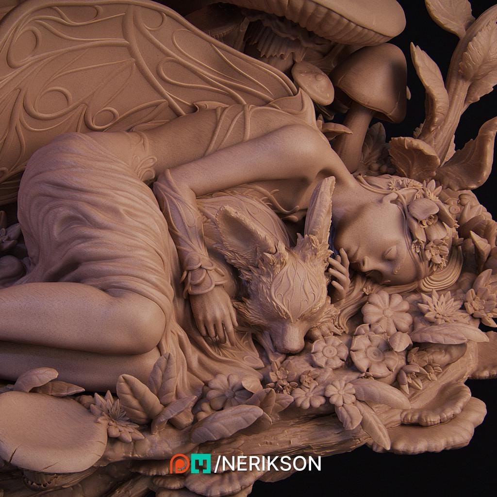The End of Summer | Collectible 3D Printed Four Seasons Statue | by Nerikson