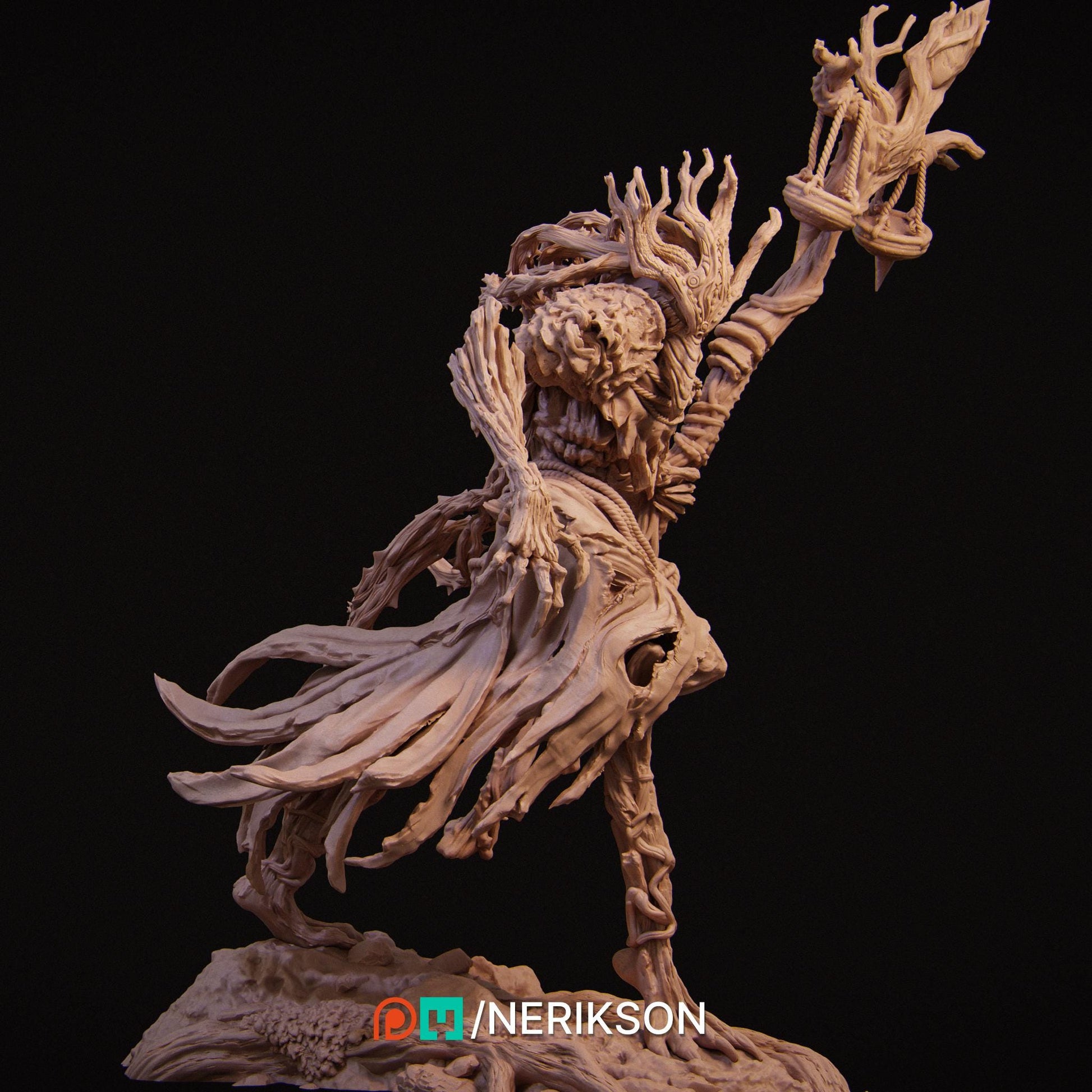 Famine | Fantasy Horseman Fighter Knight Collectible Miniature Statue | 75mm / 140mm | by Nerikson