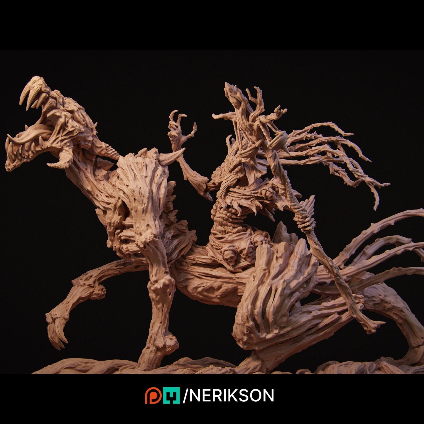 Horseman of Famine | Fantasy Fighter Knight Collectible Miniature Statue | 140mm | by Nerikson