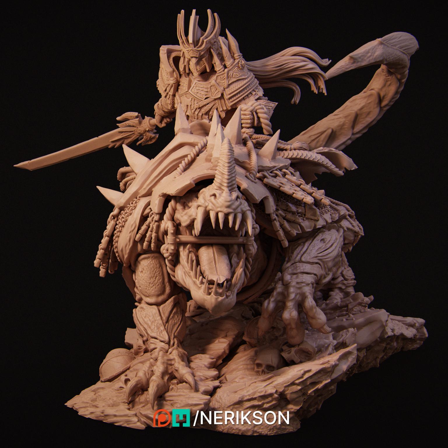 Horseman of War | Fantasy Fighter Knight Collectible Miniature Statue | 140mm | by Nerikson