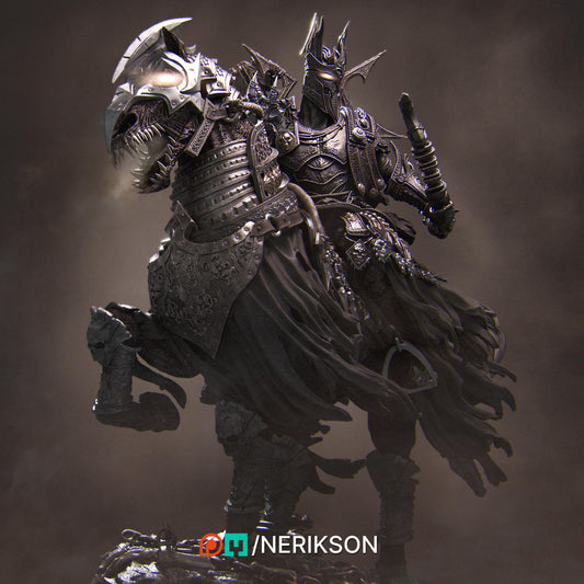 Horseman of Conquest | Fantasy Fighter Knight Collectible Miniature Statue | 140mm | by Nerikson