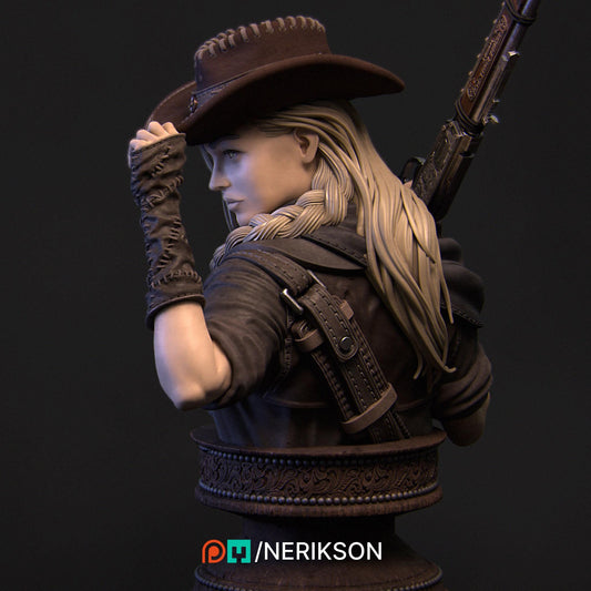 The Gunslinger Bust | Collectible Fantasy Bust Statue Miniature | by Nerikson