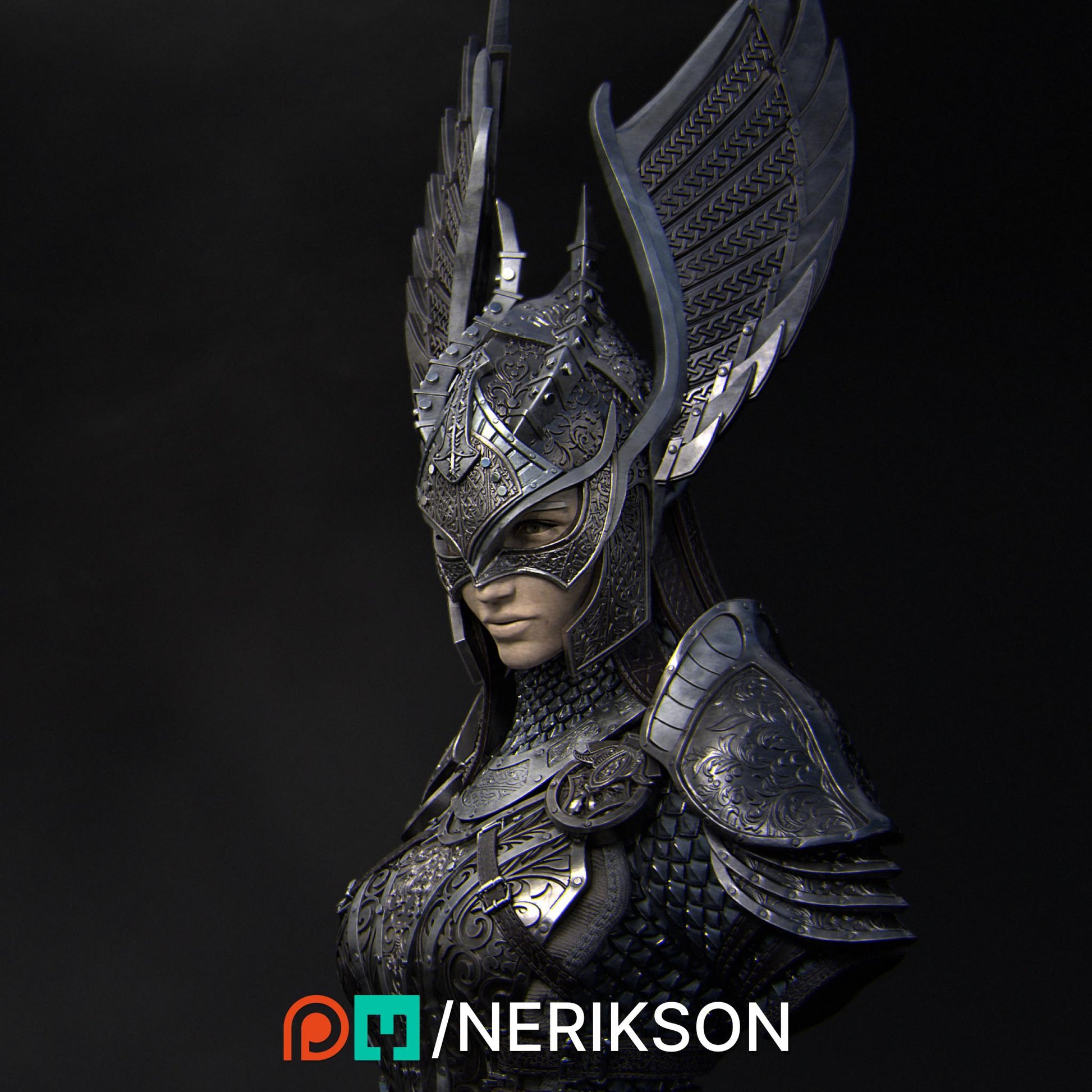 Revna Bust | Norse Valkyrie Collectible Bust Statue | by Nerikson