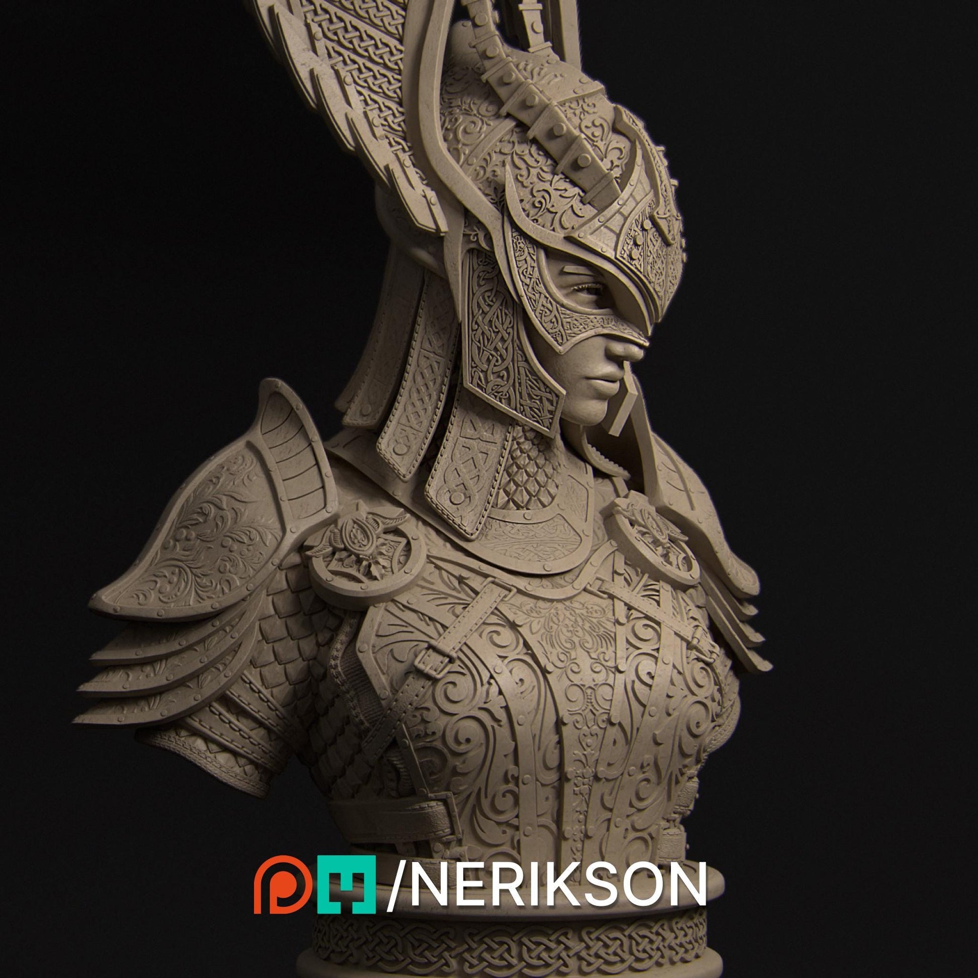 Revna Bust | Norse Valkyrie Collectible Bust Statue | by Nerikson