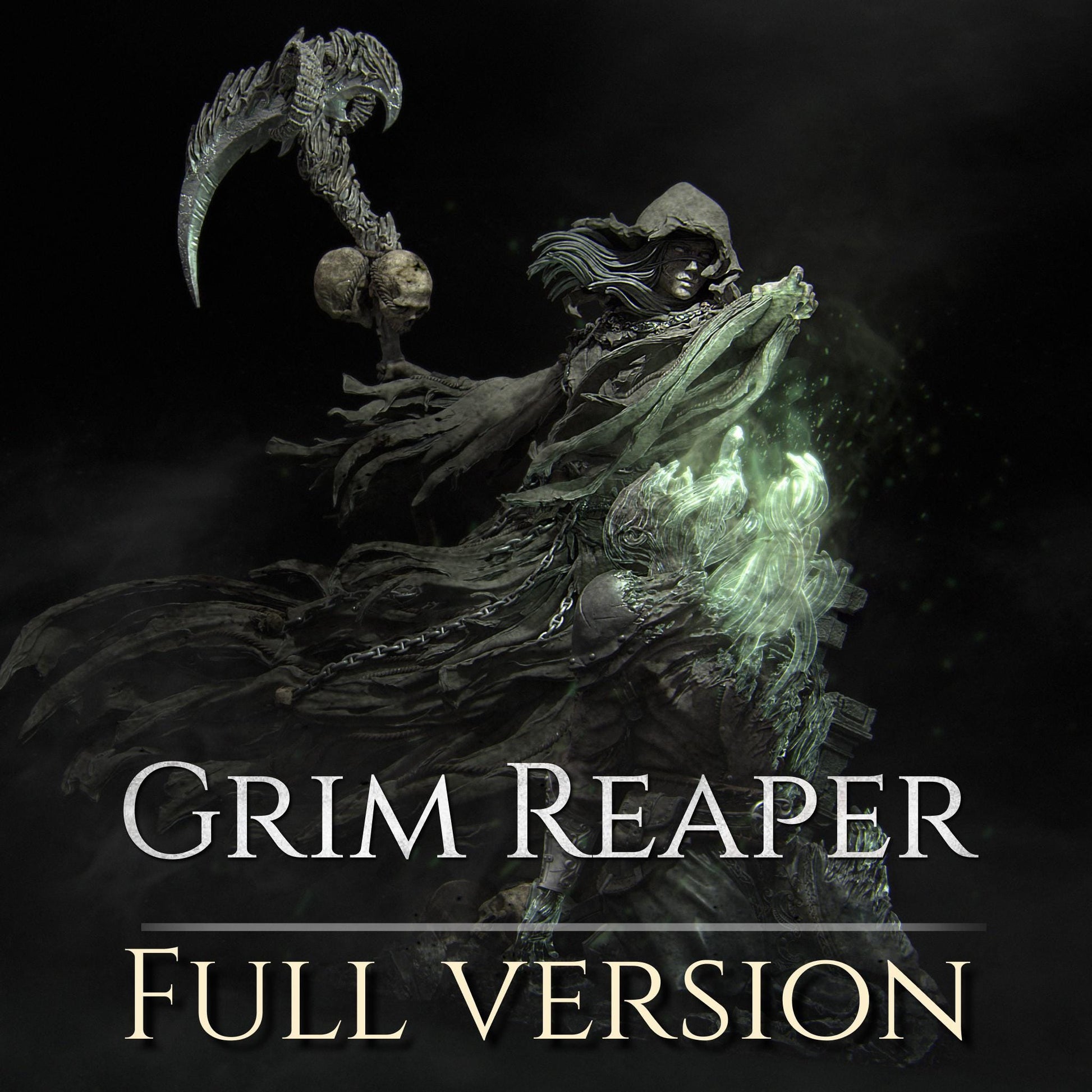 The Grim Reaper | Female Undead Lich Witch Collectible Miniature Statue | 75mm / 140mm | by Nerikson