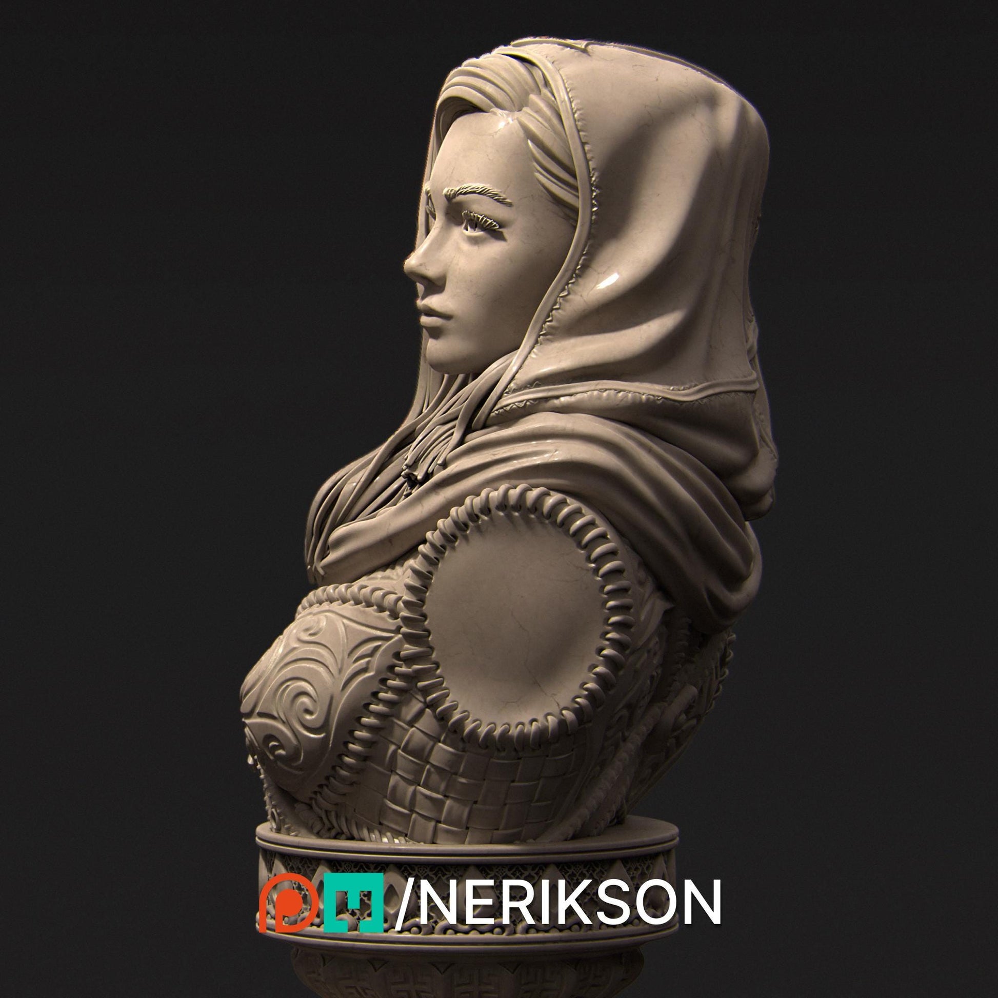 Artemisia Bust | Collectible Fantasy Bust Statue Miniature | by Nerikson