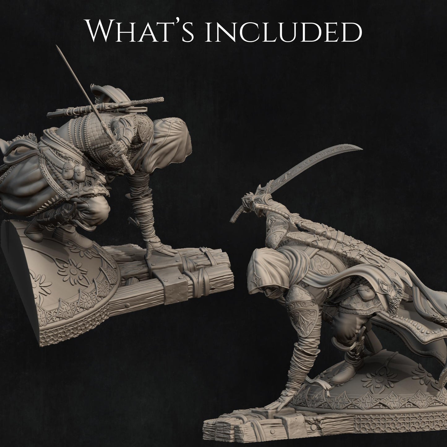 Nasir the Unseen Blade | DnD Grimdark Thief Assassin Hunter Collectible Miniature | 32mm / 75mm | by Nerikson