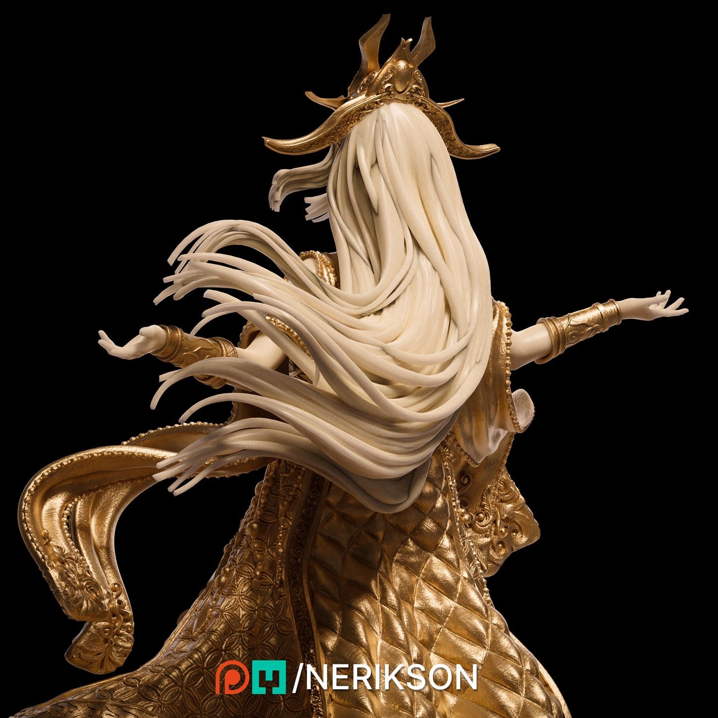 Sophia, the Priestess | DnD Female Monk Cleric Paladin Collectible Miniature Statue | 75mm / 140mm | by Nerikson