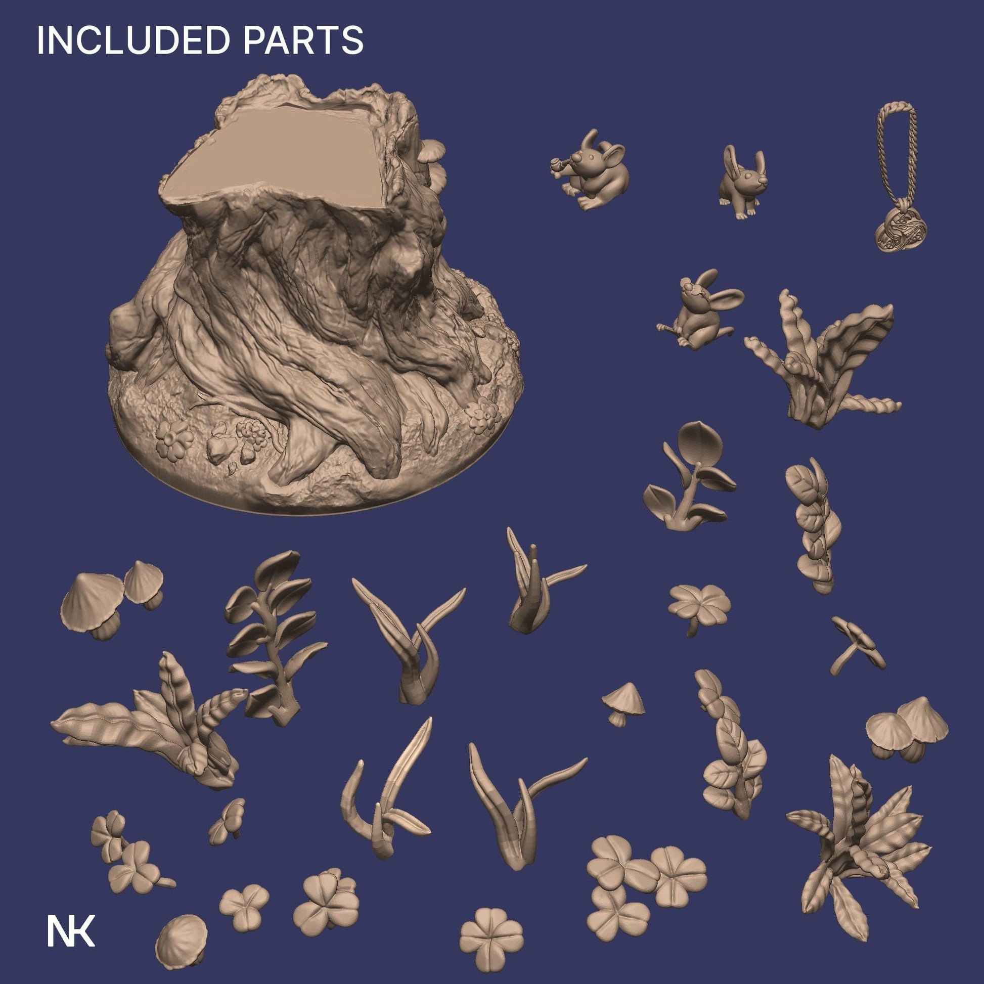 Lisa the Bard | DnD Female Musician Collectible Miniature Statue | 75mm / 140mm | by Nerikson