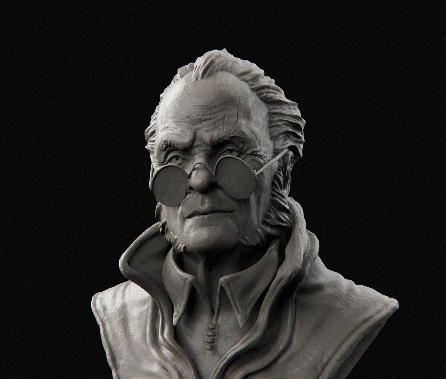 Vampire Hunter Bust | Collectible Fantasy Bust Statue Miniature | by Nerikson