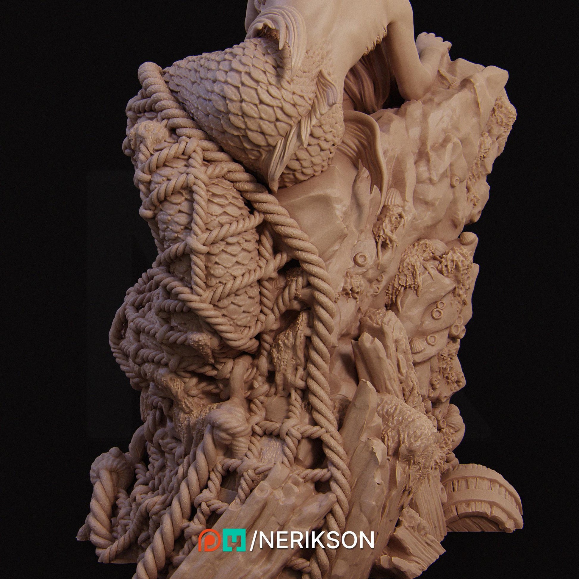 Requiem for a Dream | Fantasy Mermaid Collectible Resin Diorama | by Nerikson