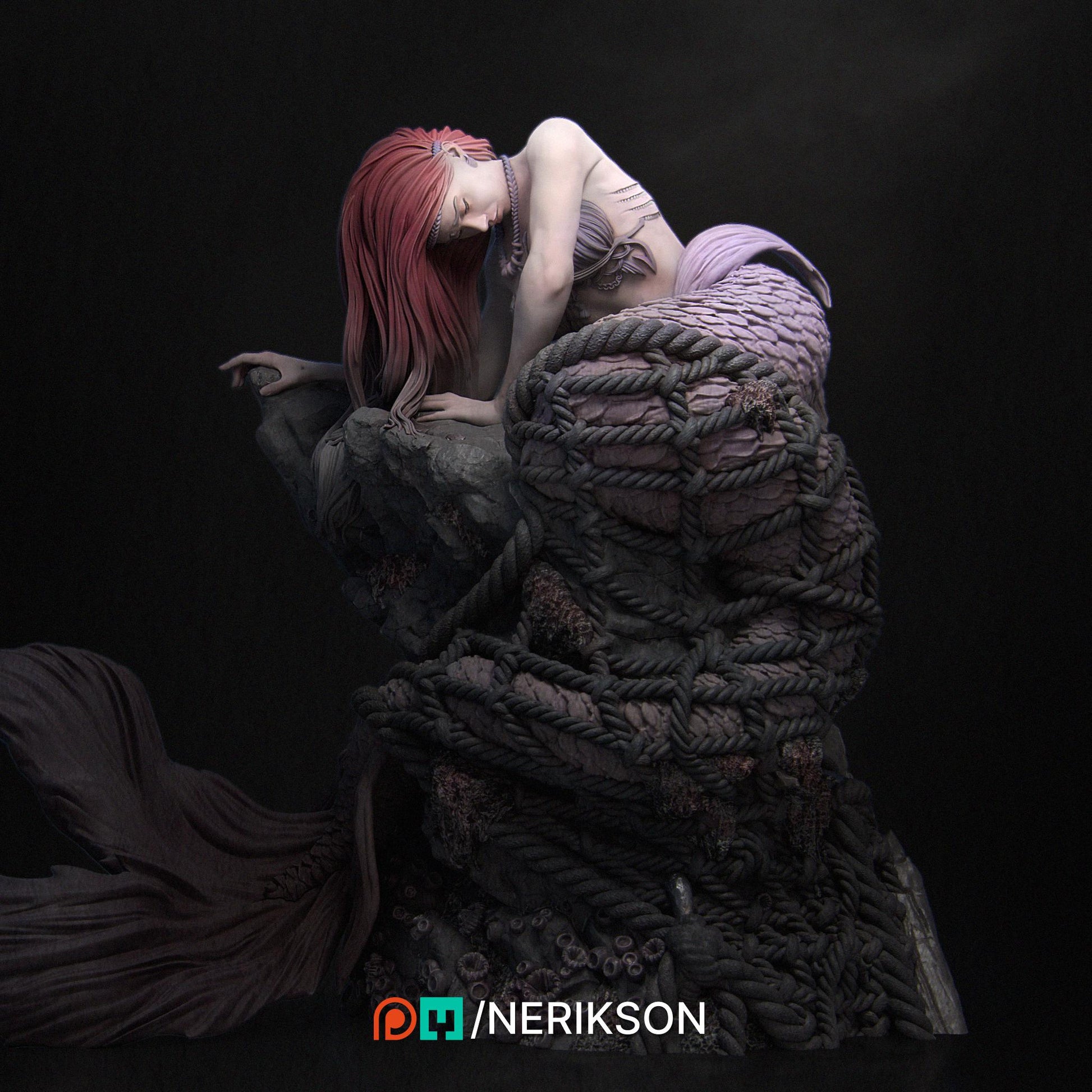 Requiem for a Dream | Fantasy Mermaid Collectible Resin Diorama | by Nerikson