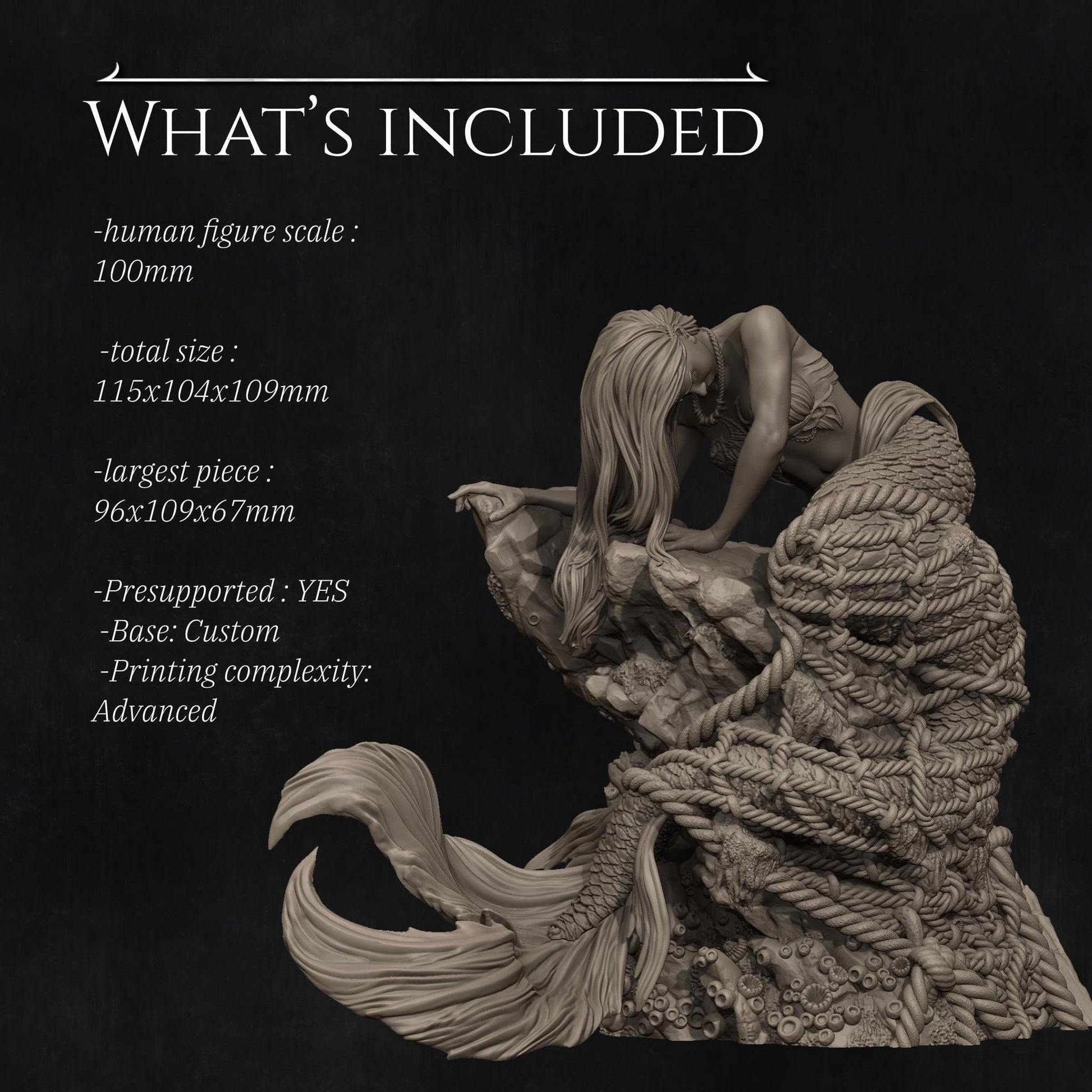 Requiem for a Dream | Fantasy Mermaid Collectible Resin Diorama | by Nerikson