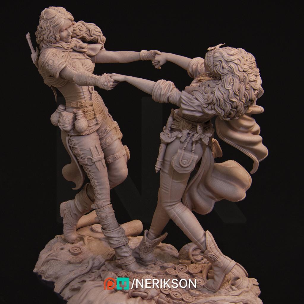 Ode to Joy | Fantasy Thief Rogue Collectible Resin Diorama | by Nerikson