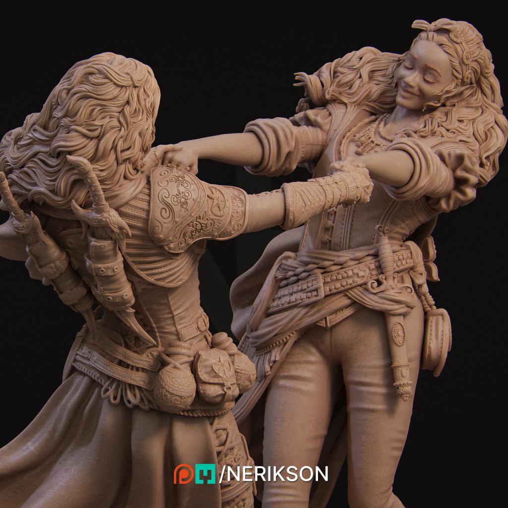 Ode to Joy | Fantasy Thief Rogue Collectible Resin Diorama | by Nerikson