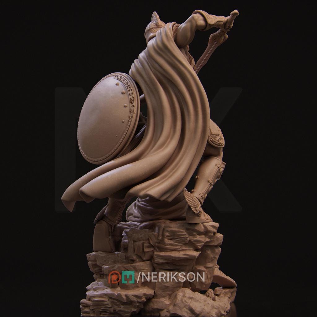 Medusa and Perseus | Fantasy Greek Mythology Gorgon Collectible Resin Diorama | by Nerikson