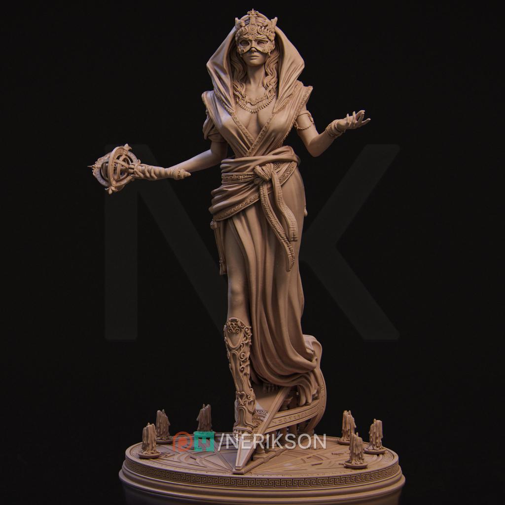 Moirae, the Three Fates | Collectible Greek Mythology Statue Diorama | by Nerikson