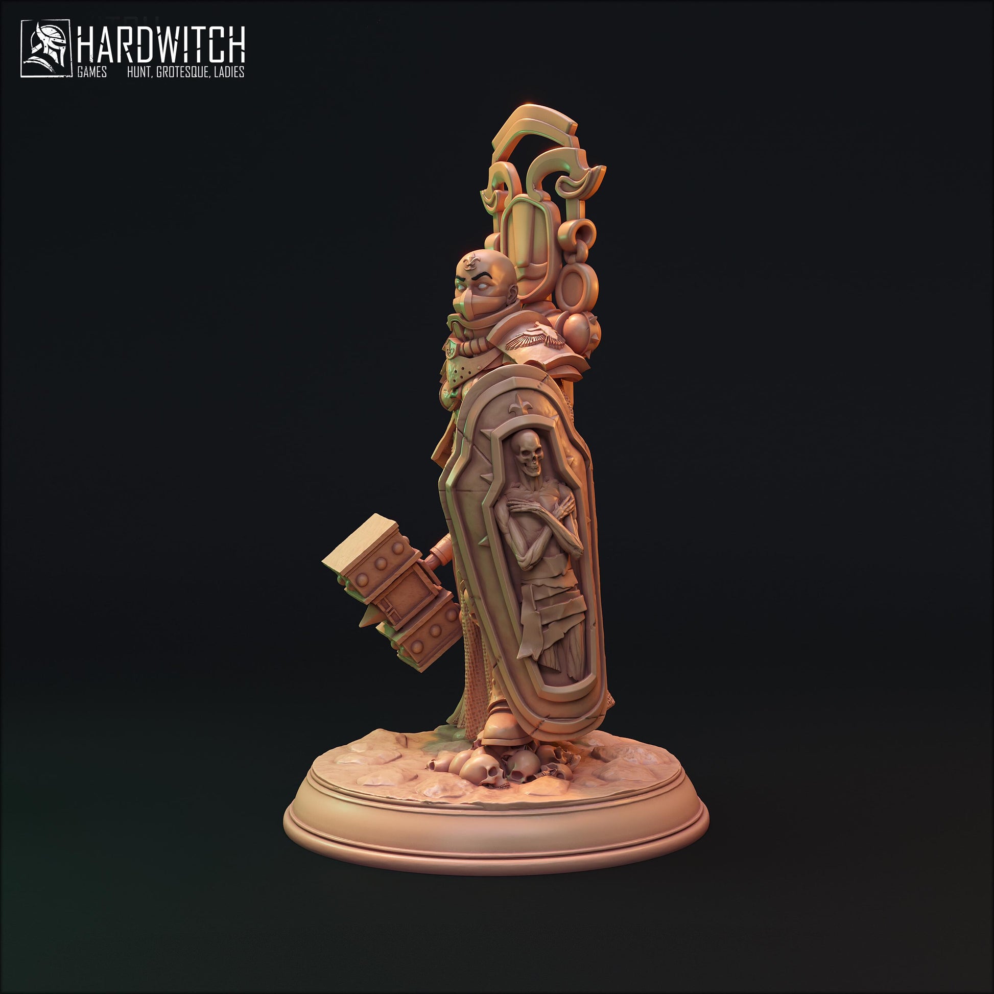 Sabbath Fidel | DnD Female Sci-fi Soldier Warrior Pin Up collectible Miniature | 32mm / 75mm | by Hardwitch Games