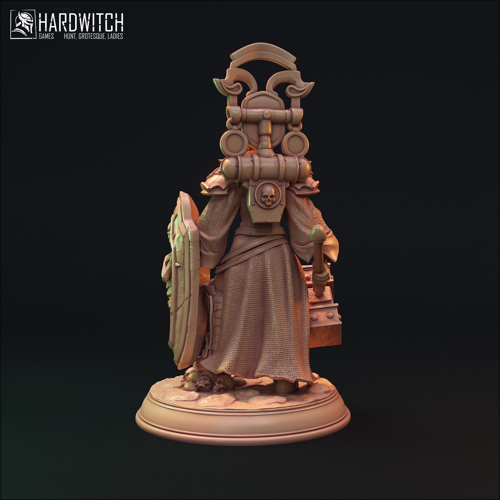 Sabbath Fidel | DnD Female Sci-fi Soldier Warrior Pin Up collectible Miniature | 32mm / 75mm | by Hardwitch Games