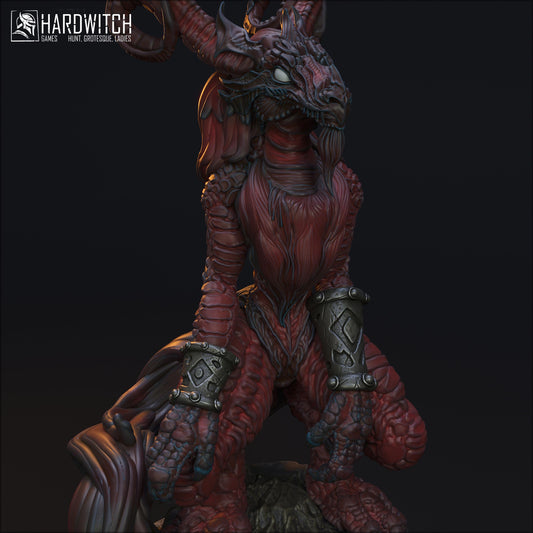 Luminarde Terza | DnD Fantasy Dragonkin collectible Miniature | 32mm / 75mm | by Hardwitch Games