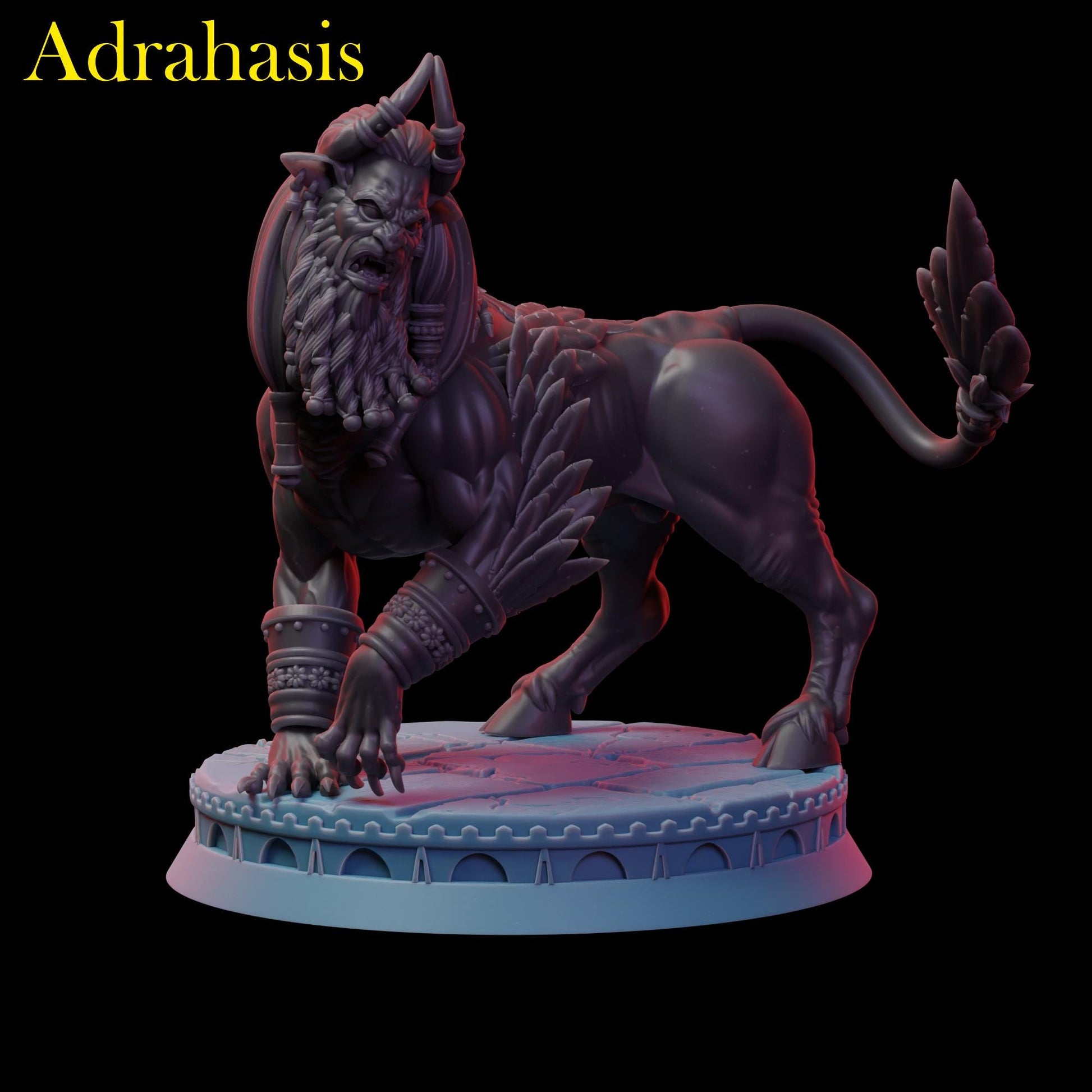 Sons of Lamassu | DnD Sphinx Chimera Monster Collectible Miniature | by 3DPZ Studios