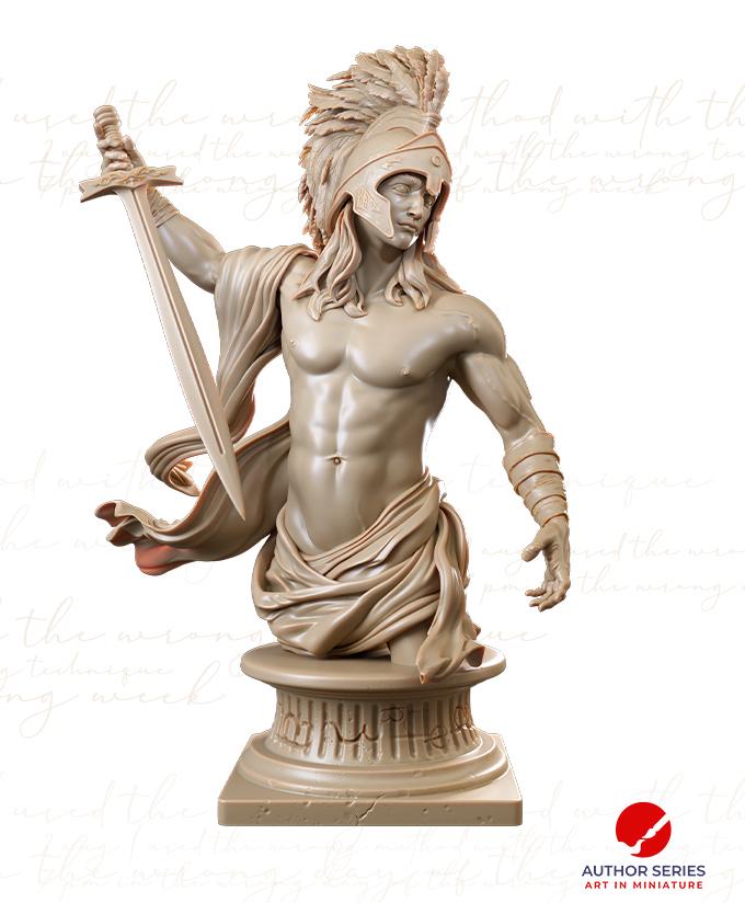 Apolo Busts | Greek Mythology Collectible 3D Printed Statue Diorama | by Authorseries Studio
