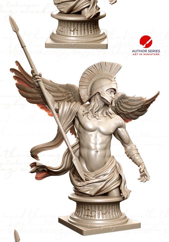 Apolo Busts | Greek Mythology Collectible 3D Printed Statue Diorama | by Authorseries Studio