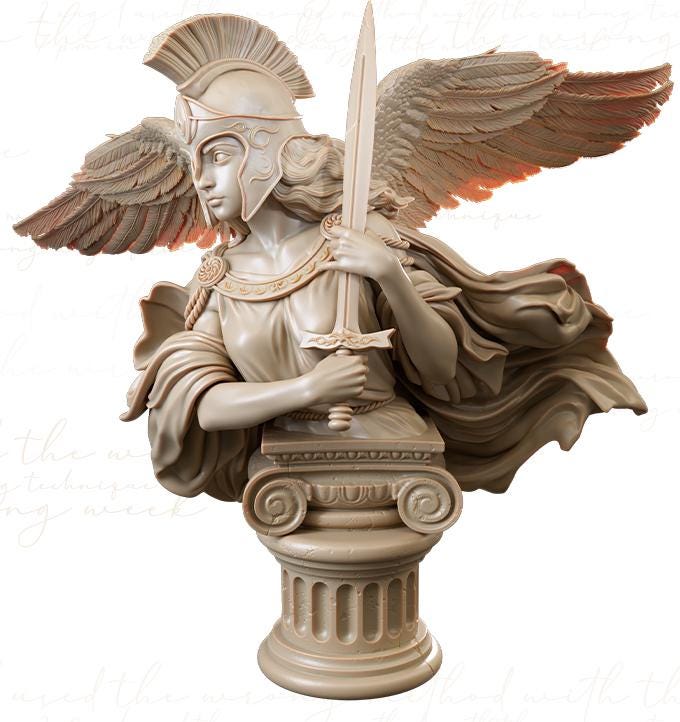 Diana Busts | Greek Mythology Collectible 3D Printed Statue Diorama | by Authorseries Studio