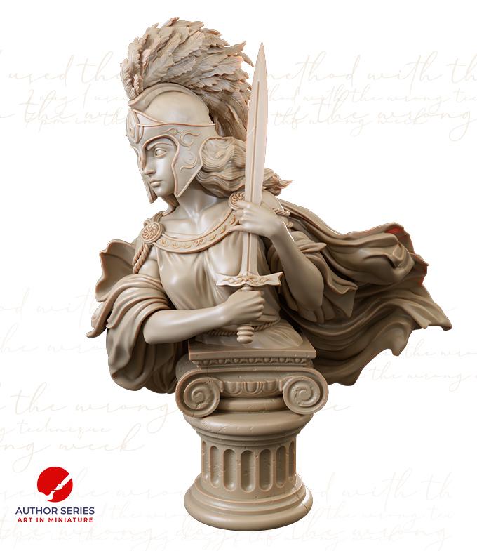 Diana Busts | Greek Mythology Collectible 3D Printed Statue Diorama | by Authorseries Studio