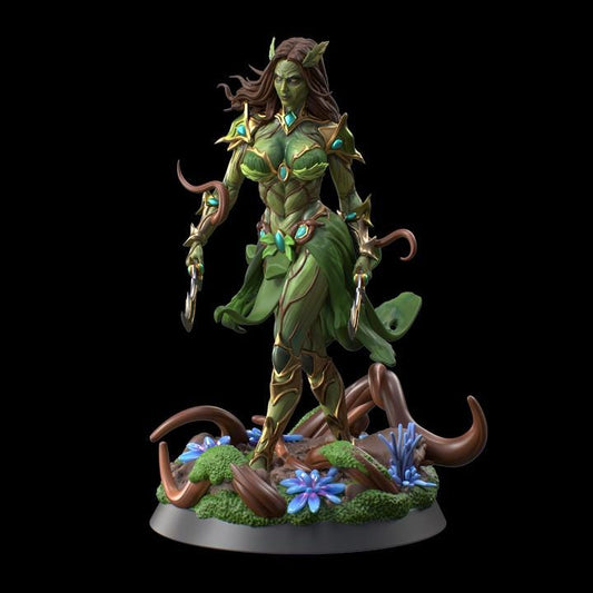 Verdalith | DnD Female Dryad Hamadryad Druid Rogue Collectible Tabletop Pinup Miniature | 40mm / 75mm | by Hold My Miniatures