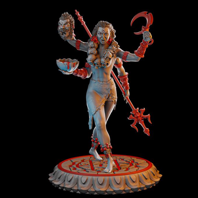 Qali | DnD Female Warrior Rogue Fighter Collectible Tabletop Pinup Miniature | 32mm / 75mm | by Miniatures Cave