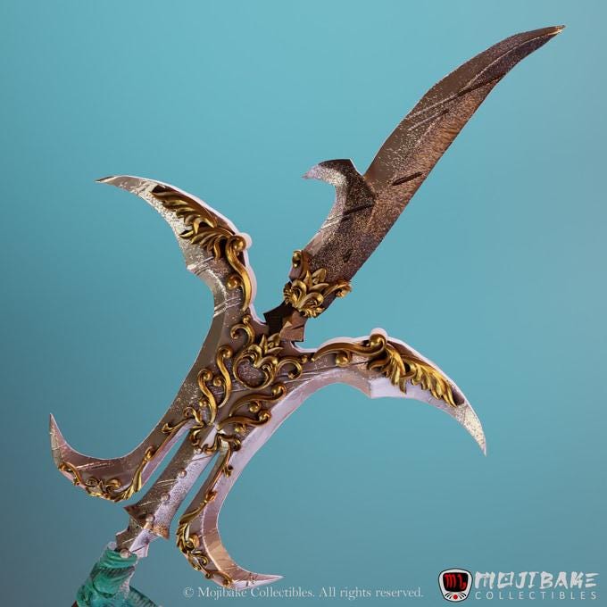 Captain Aralys | DnD Female Paladin Knight Collectible Resin Miniature | 75mm | by Mojibake Collectibles