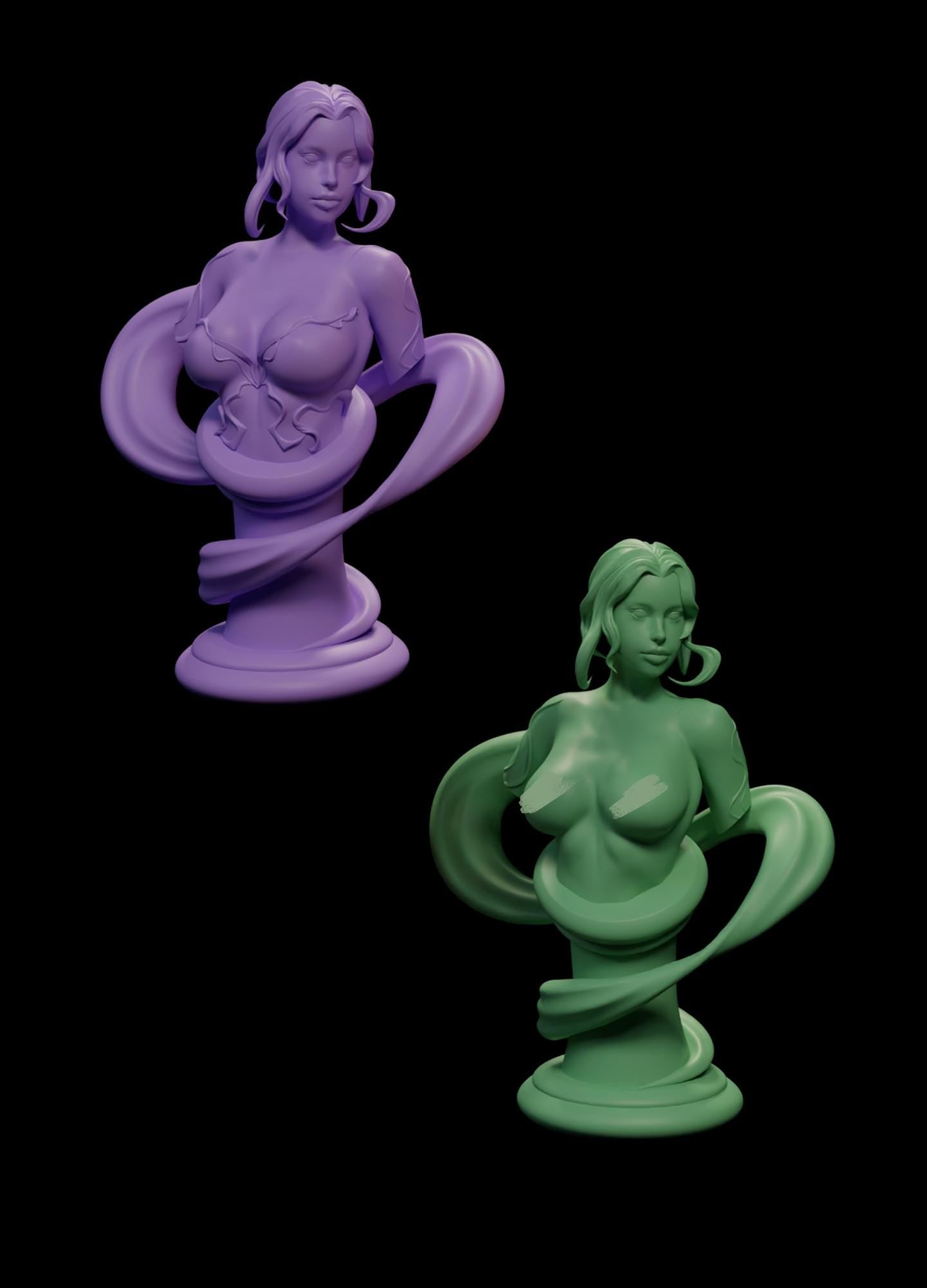 Elyndra | Female Angel Holy Divine Collectible Resin Pinup Miniature | by Post Prints