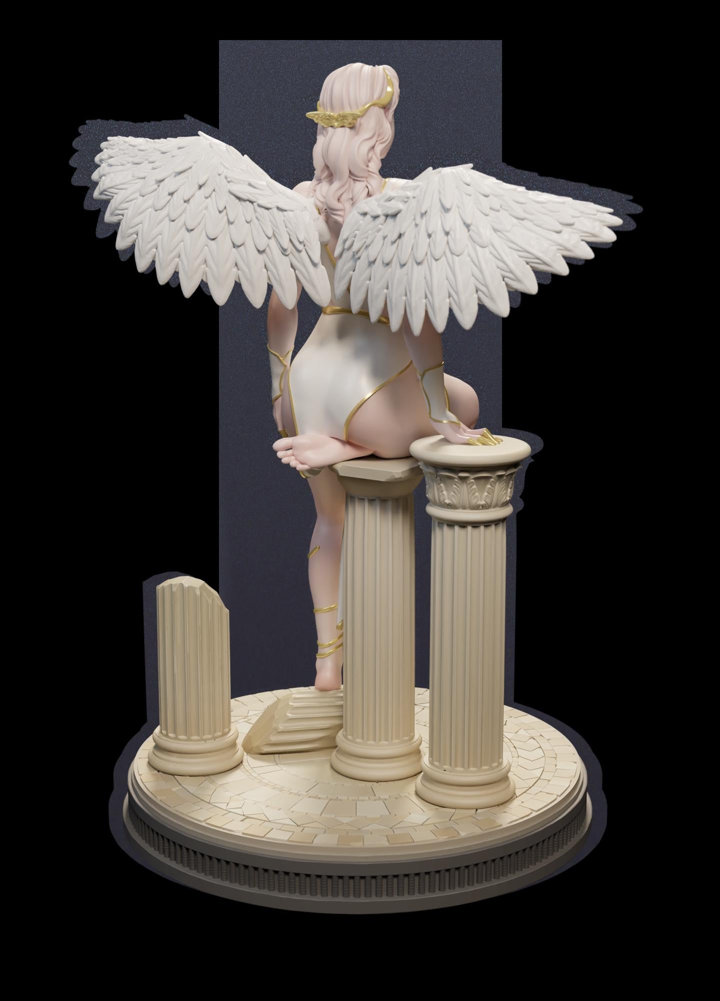 Tisania | Female Angel Holy Divine Collectible Resin Pinup Miniature | by Post Prints
