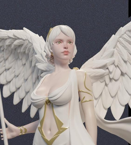 Velmora | Female Angel Holy Divine Collectible Resin Pinup Miniature | by Post Prints