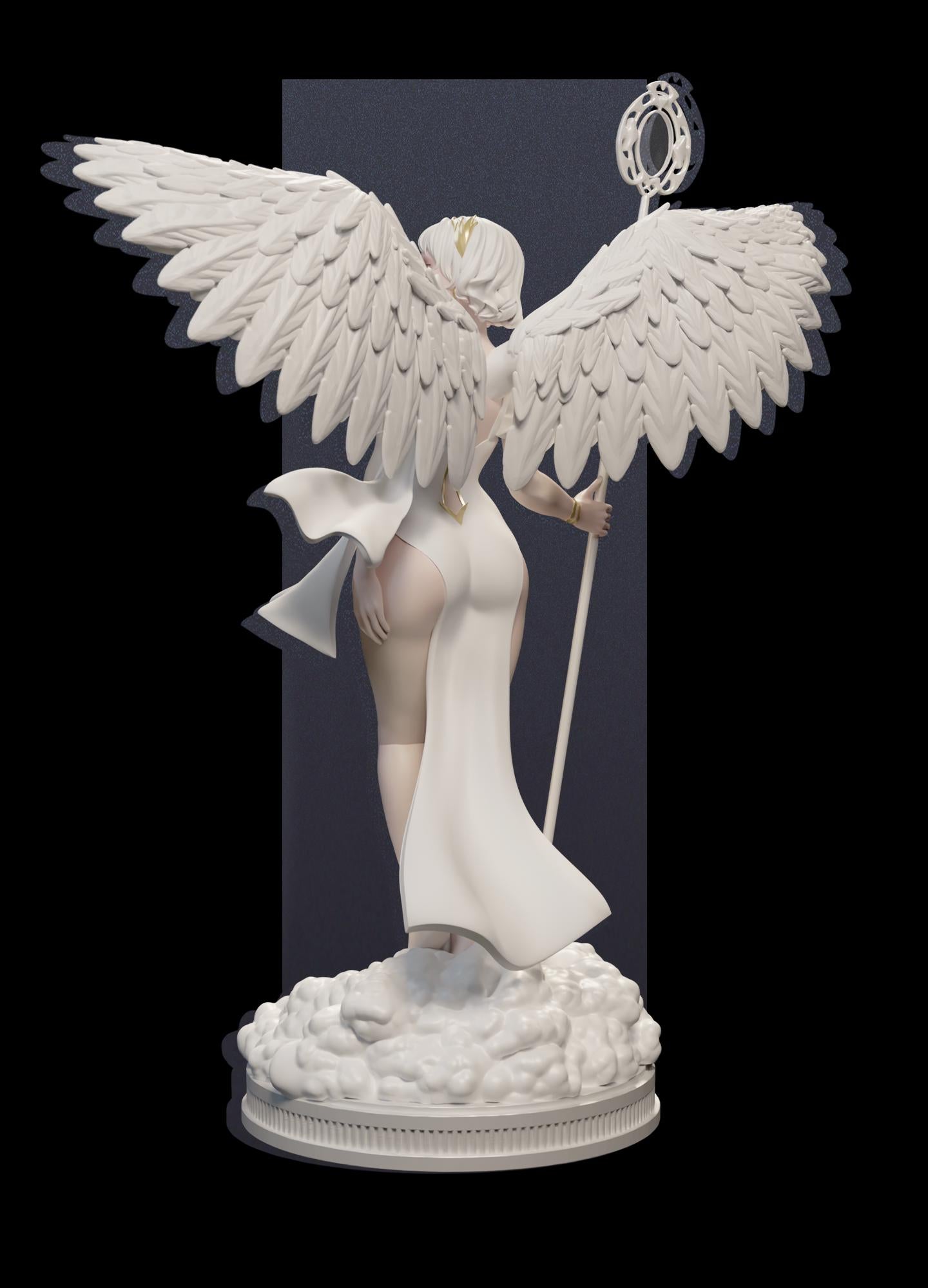 Velmora | Female Angel Holy Divine Collectible Resin Pinup Miniature | by Post Prints