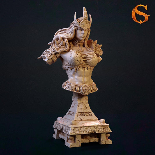 Briana Dawnbringer Bust | Collectible Resin Miniature Statue | by Solgood Forge